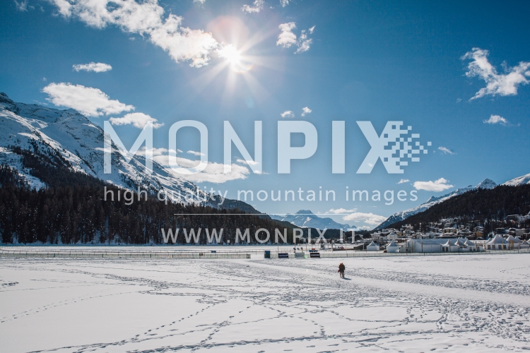 Lago ghiacciato di St Moritz