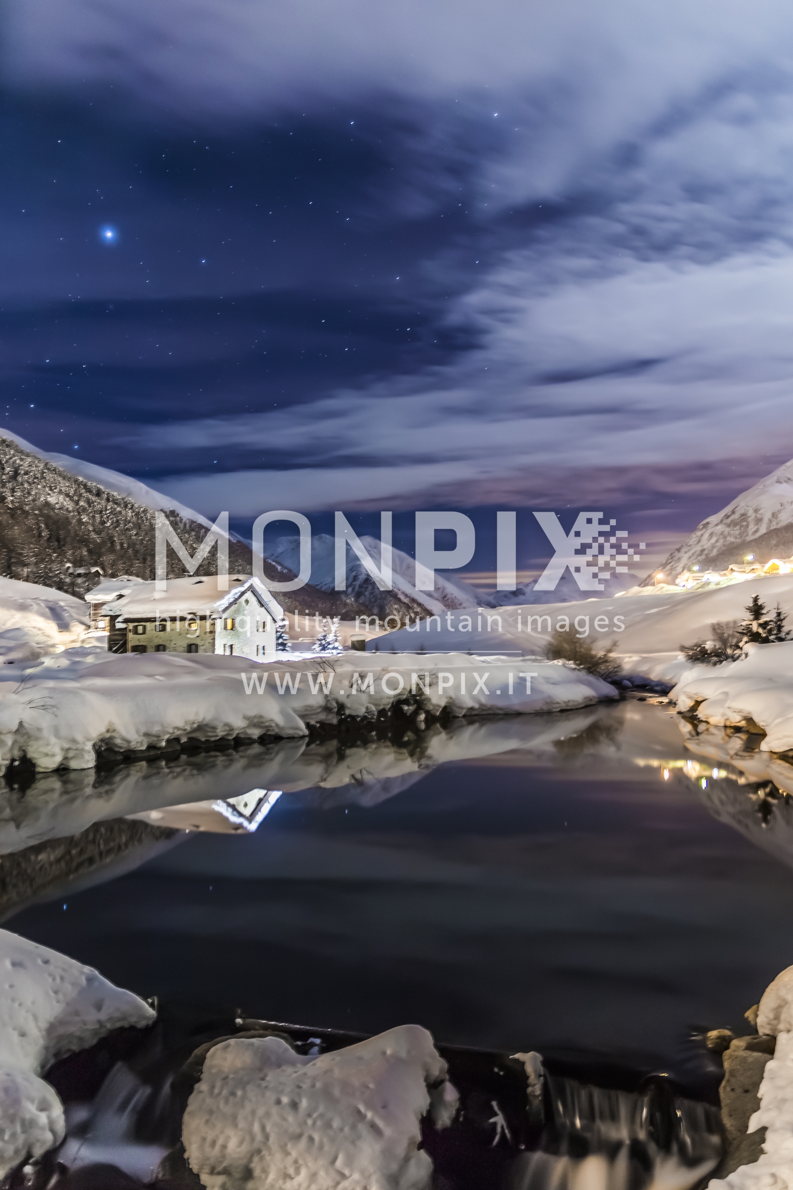 Luigion e invernale notturno
