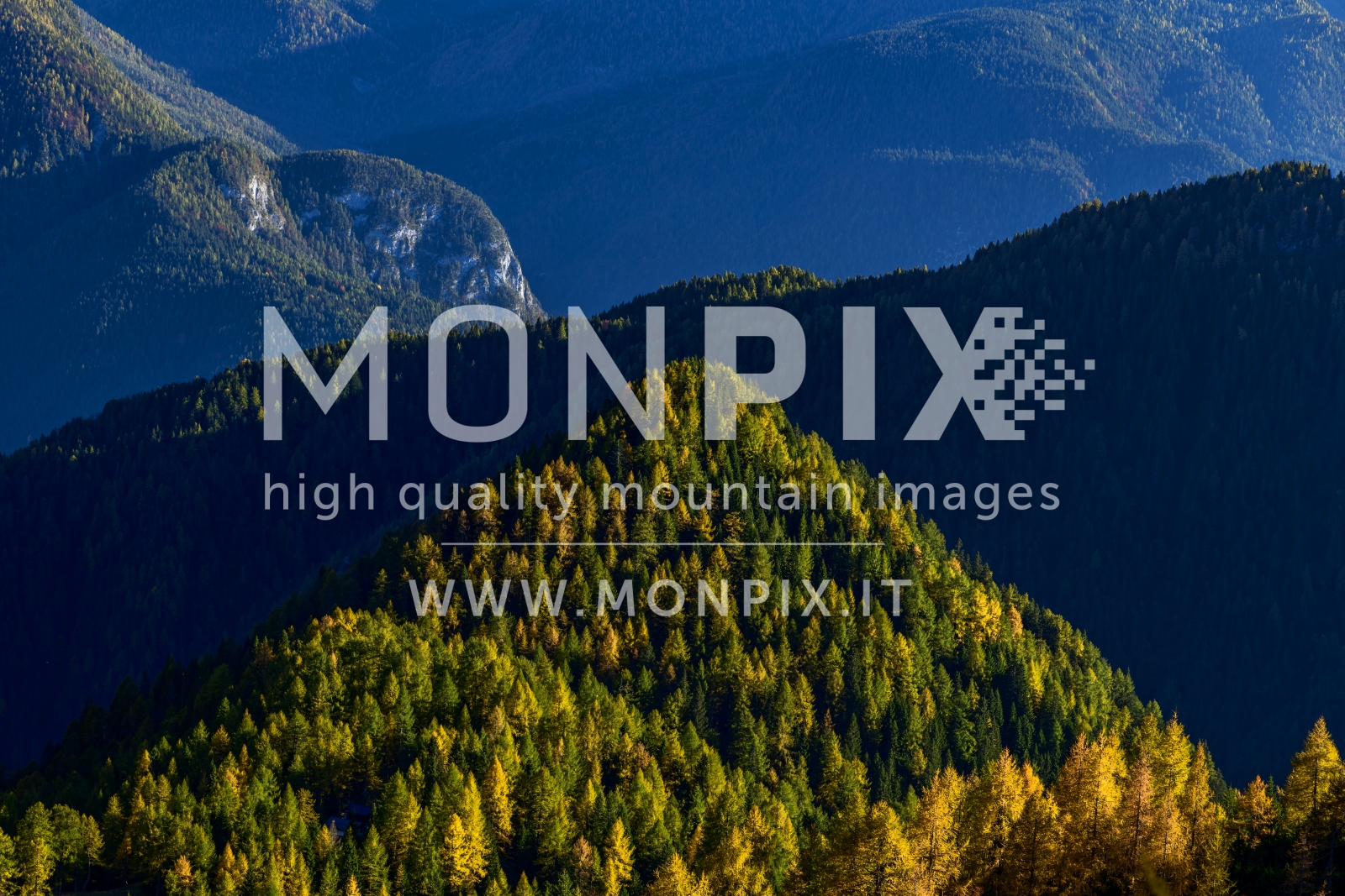 Panorama autunnale sulle Dolomiti