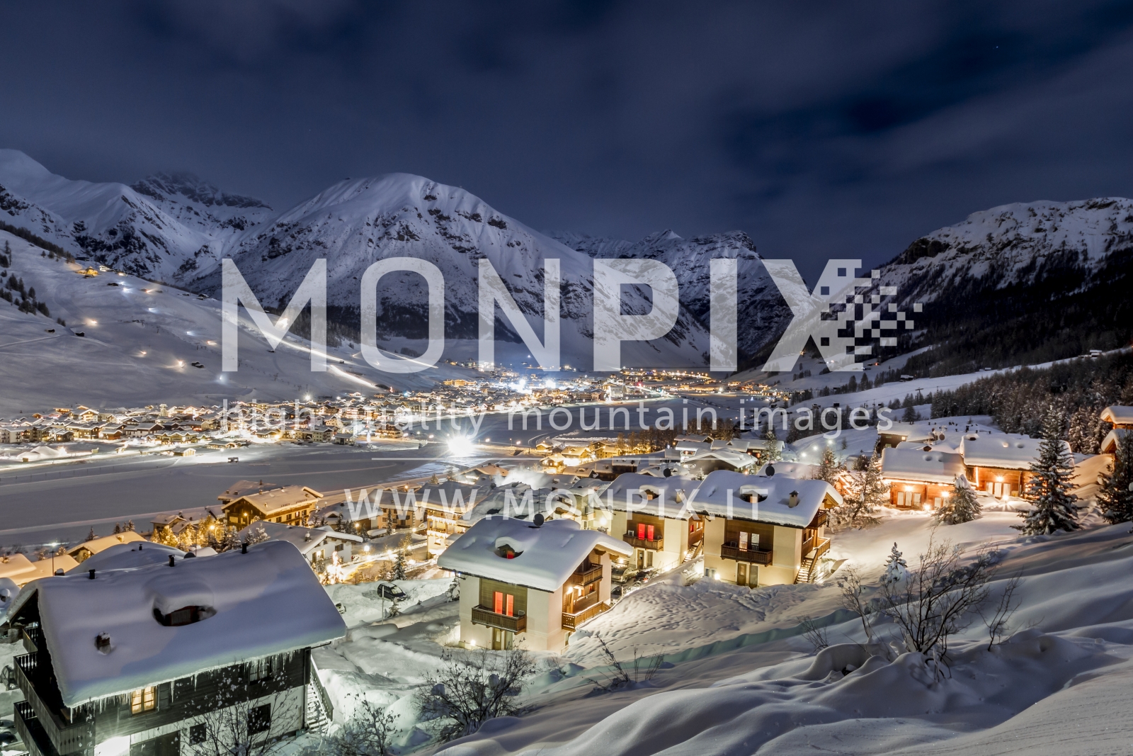 Livigno di notte