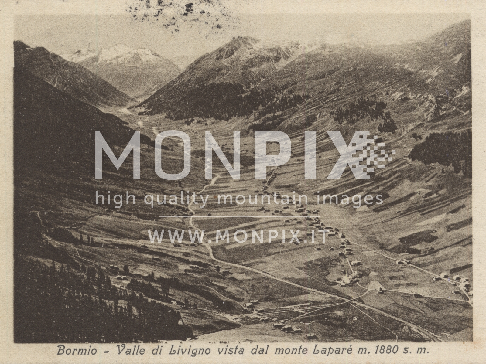 Valle di Livigno vista dal Monte Laparè