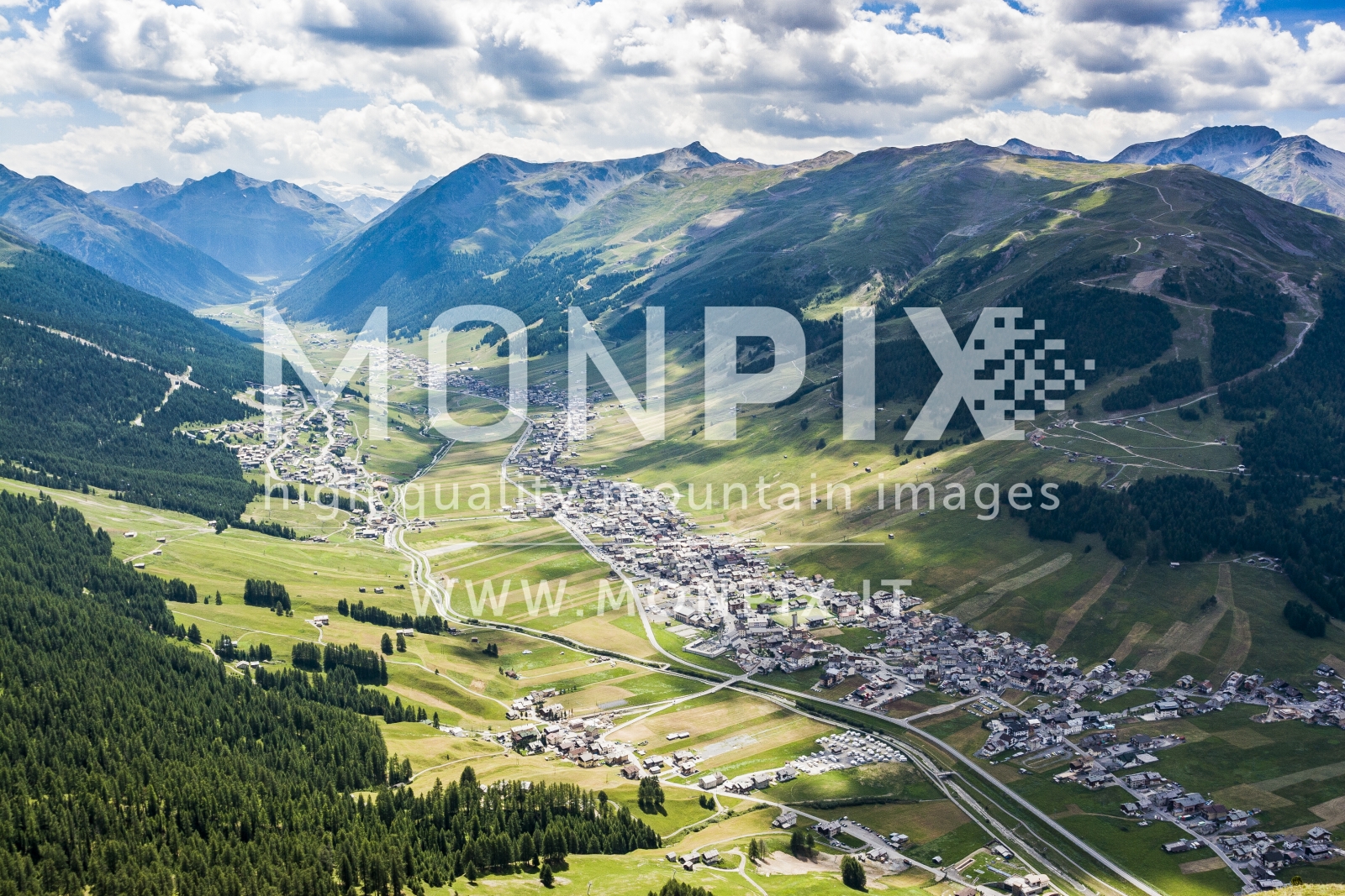 Livigno dall'alto